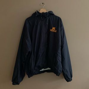 University of Michigan Jacket | Lined, Water-Resistant, Embroidered | Umich